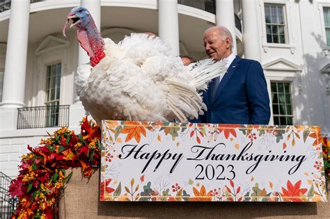 Biden pardons National Thanksgiving Turkeys while marking his 81st birthday with jokes about his age